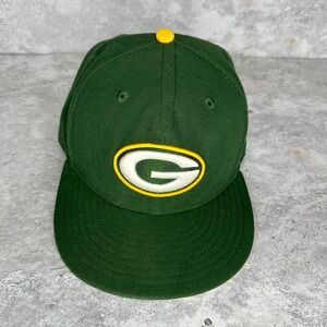 Green‎ Bay Packers Fitted Hat Cap New Era 59Fifty Official NFL sz 7